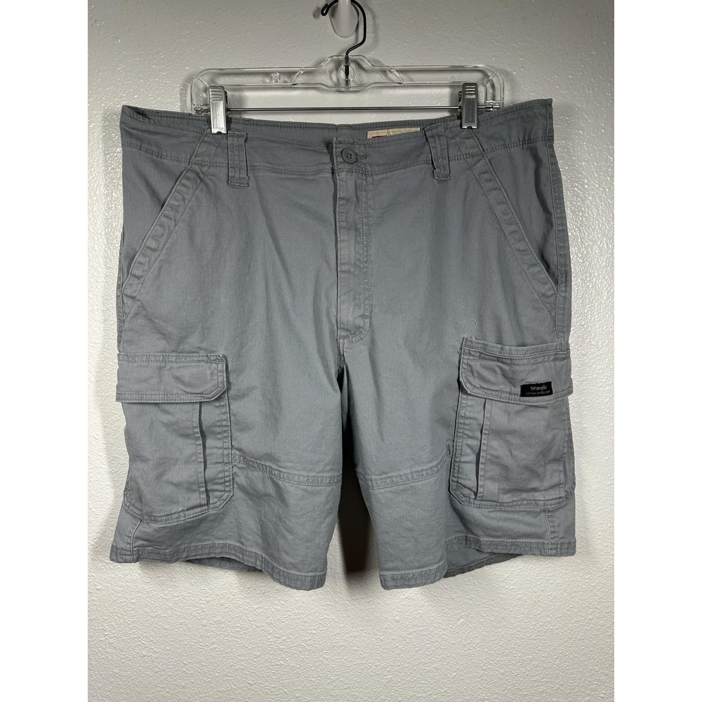 Wrangler Cargo Shorts Mens 38‎ Relaxed Fit Utility Pockets Outdoor Cotton Blend